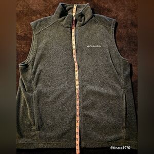 Columbia Mens Grey Fleece Vest